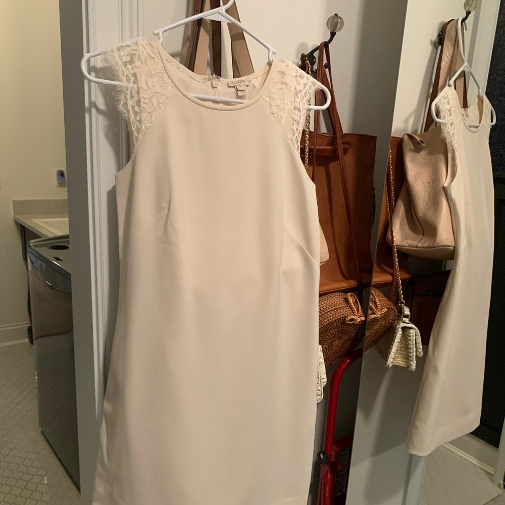 J. Crew Lace Cap Sleeve Dress